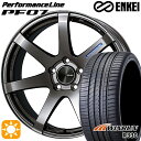 【取付対象】235/40R19 96W XL ウィンラン R330 ENKEI エンケイ パフォーマンスライン PF07 ダークシルバー 19インチ 8.0J 5H114.3 サマータイヤホイールセット(2)