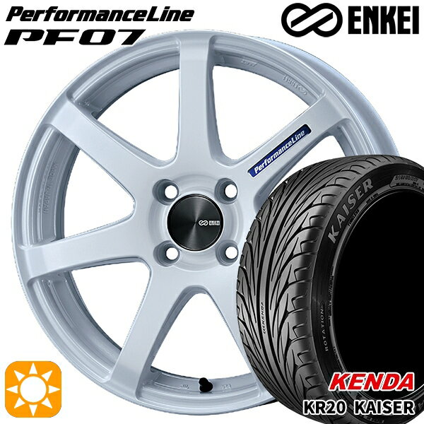 【取付対象】モコ ルークス 165/40R16 73V ケンダ カイザー KR20 ENKEI エンケイ パフォーマンスライン PF07 パールホワイト 16インチ 5.0J 4H100 サマータイヤホイールセット