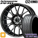 【取付対象】215/35R19 85Y XL ラウフェン Z FIT EQ LK03 ENKEI エンケイ パフォーマンスライン PFM1 ダークシルバー 19インチ 7.5J 5H100 サマータイヤホイールセット