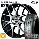 【取付対象】215/45R18 93W ヨコハマ ブルーアース ES32 MID RMP 027F セミグロスガンメタ/ポリッシュ 18インチ 7.0J 5H114.3 サマータイヤホイールセット(2)