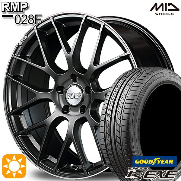 【取付対象】235/50R18 97V グッドイヤー イーグル LSEXE MID RMP 028F セミグロスGM/リムDCロゴMC 18インチ 8.0J 5H114.3 サマータイヤホイールセット