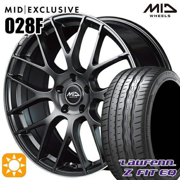 【取付対象】245/45R19 102Y XL ラウフェン Z FIT EQ LK03 MID RMP 028F セミグロスGM/リムDCロゴMC 19インチ 8.0J 5H114.3 サマータイヤホイールセット