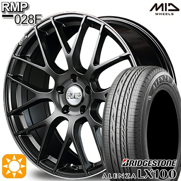 最大2,000円OFFクーポン★235/60R18 103H ブリヂストン アレンザ LX100 MID RMP 028F セミグロスGM/リムDCロゴMC 18インチ 8.0J 5H114.3 サマータイヤホイールセット