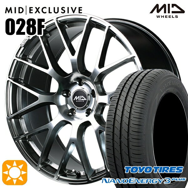 【取付対象】215/40R18 85W トーヨー ナノエナジー3プラス MID RMP 028F ハイパーメタルコート/ミラーカット 18インチ 7.0J 5H114.3 サマータイヤホイールセット