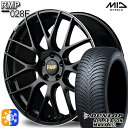 225/45R18 95H XL ダンロップ ALL SEASON MAXX AS1 MID RMP 028F セミグロスBK/リムエッジDCロゴMC 18インチ 8.0J 5H114.3 オールシーズンタイヤホイールセット