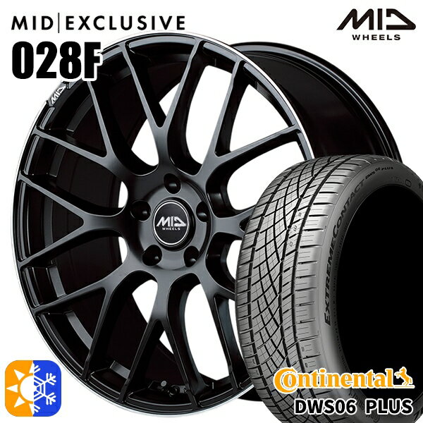 セレナ 215/40R18 89Y XL コンチネンタル DWS06+ MID RMP 028F セミグロスBK/リムエッジDCロゴMC 18インチ 7.0J 5H114.3 オールシーズンタイヤホイールセット
