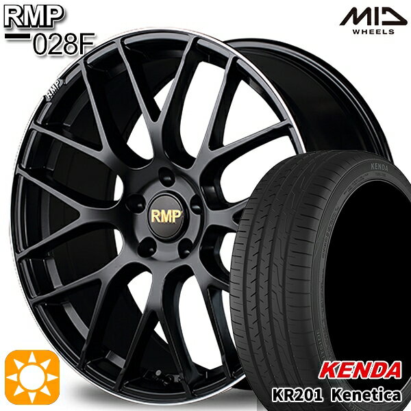 最大2,000円OFFクーポン★アクセラ アテンザ 215/45R18 93W ケンダ ケネティカ KR201 MID RMP 028F セミグロスBK/リムエッジDCロゴMC 18インチ 7.0J 5H114.3 サマータイヤホイールセット