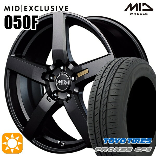 【取付対象】リーフ レヴォーグ 215/50R17 95V XL トーヨー プロクセス CF3 MID RMP 050F セミグロスガンメタ 17インチ 7.0J 5H114.3 サマータイヤホイールセット