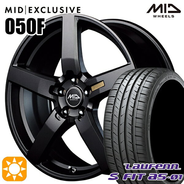 【取付対象】205/50R17 89W ラウフェン S FIT aS-01 LH02 MID RMP 050F セミグロスガンメタ 17インチ 7.0J 5H114.3 サマータイヤホイールセット