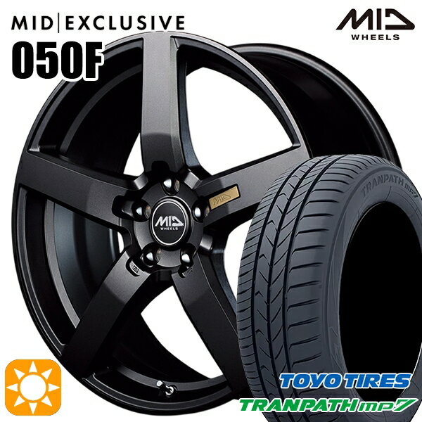 【取付対象】215/60R17 96H トーヨー トランパス mp7 MID RMP 050F セミグロスガンメタ 17インチ 7.0J 5H114.3 サマータイヤホイールセット