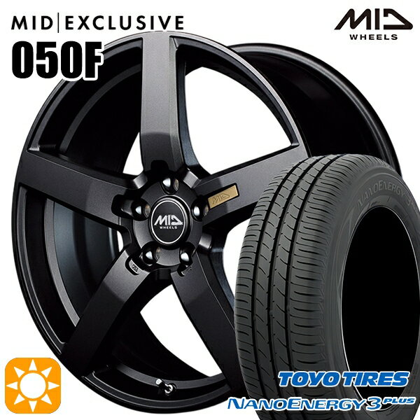【取付対象】215/50R17 91V トーヨー ナノエナジー3プラス MID RMP 050F セミグロスガンメタ 17インチ 7.0J 5H114.3 サマータイヤホイールセット