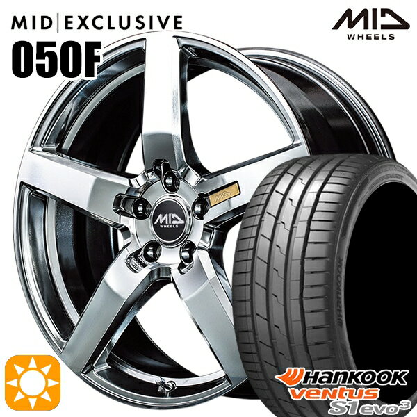 【取付対象】ノア ヴォクシー 215/35R19 85Y XL ハンコック veNtus S1 evo3 K127 MID RMP 050F ハイパーメタルコート/ミラーカット 19インチ 8.0J 5H114.3 サマータイヤホイールセット