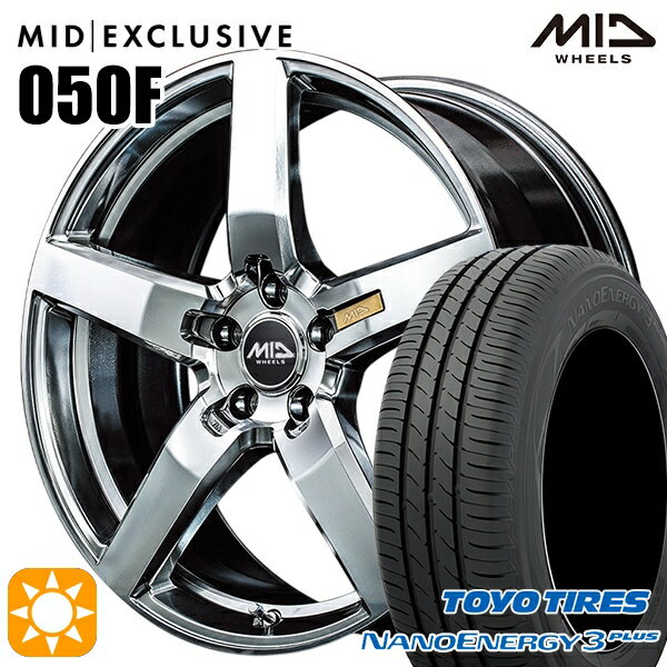 【取付対象】215/45R17 87W トーヨー ナノエナジー3プラス MID RMP 050F ハイパーメタルコート/ミラーカット 17インチ 7.0J 5H114.3 サマータイヤホイールセット