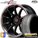 セレナ 215/40R18 89Y XL コンチネンタル DWS06+ MID RMPレーシング R10 クリスタルBK/リムポリッシュ+レッド 18インチ 7.5J 5H114.3 オールシーズンタイヤホイールセット