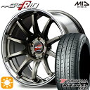 【取付対象】セレナ 215/40R18 85W ヨコハマ ブルーアース ES32 MID RMPレーシング R10 レーシングチタンシルバー/リムポリッシュ 18インチ 7.5J 5H114.3 サマータイヤホイールセット