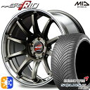 リーフ レヴォーグ 215/50R17 95W XL クムホ ソルウス 4S HA32 MID RMPレーシング R10 レーシングチタンシルバー/リムポリッシュ 17インチ 7.0J 5H114.3 オールシーズンタイヤホイールセット