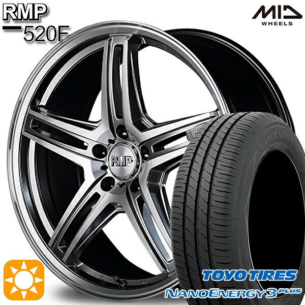 5/15ポイント5倍★215/40R18 85W トーヨー ナノエナジー3プラス MID RMP 520F 18インチ 7.0J 5H114.3 サマータイヤホイールセット