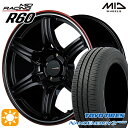 【取付対象】215/40R18 85W トーヨー ナノエナジー3プラス MID RMPレーシング R60 クリスタルBK/デュアルP/レッドクリア 18インチ 7.5J 5H114.3 サマータイヤホイールセット