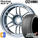 エクストレイル フォレスター 225/60R17 103V XL クムホ ソルウス 4S HA32 SUV ENKEI エンケイレーシング RPF1 シルバー 17インチ 7.5J 5H114.3 オールシーズンタイヤホイールセット