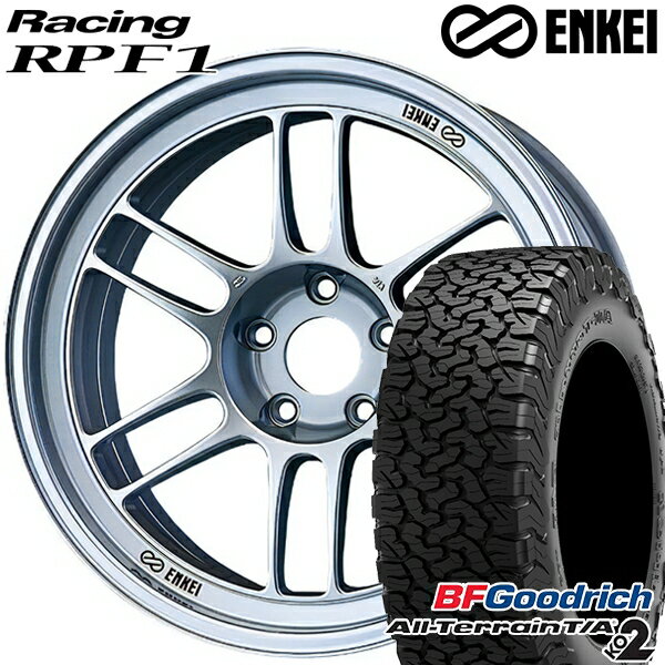 【取付対象】LT225/65R17 107/103S RBL BFグッドリッチ オールテレーン T/A KO2 ENKEI エンケイレーシング RPF1 シルバー 17インチ 7.5J 5H114.3 サマータイヤホイールセット