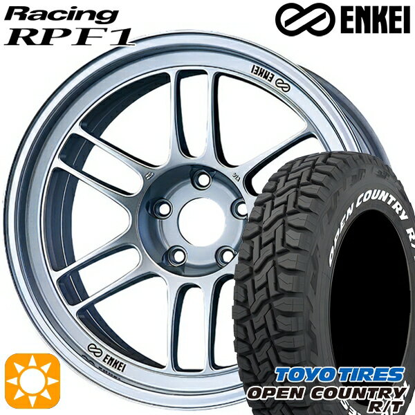 【取付対象】エルグランド クロスロード 215/65R16 109/107Q トーヨー オープンカントリー R/T ホワイトレター ENKEI エンケイレーシング RPF1 シルバー 16インチ 7.0J 5H114.3 サマータイヤホイールセット