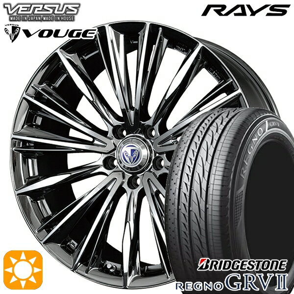 【取付対象】245/40R20 95W ブリヂストン レグノ GRV2 RAYS ベルサス ストラテージア ヴォウジェ RB 20インチ 8.5J 5H114.3 サマータイヤホイールセット