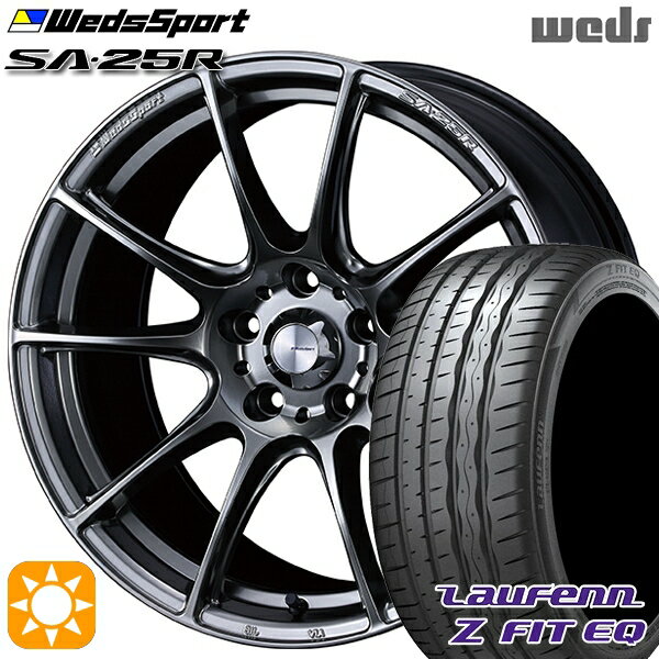 【取付対象】ノア ヴォクシー 215/35R19 85Y XL ラウフェン Z FIT EQ LK03 Weds ウェッズスポーツ SA25R PSB (プラチナシルバーブラック) 19インチ 8.5J 5H114.3 サマータイヤホイールセット