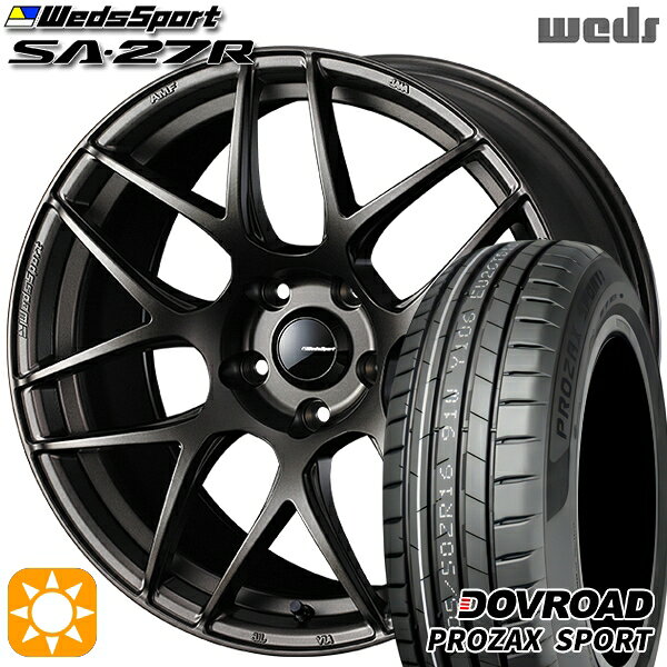 【取付対象】205/45R17 88W XL DOVROAD プロザックススポーツ Weds ウェッズスポーツ SA27R EJ-BRONZE（EJプロンズ） 17インチ 6.5J 4H100 サマータイヤホイールセット