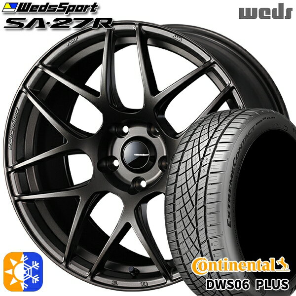 215/40R18 89Y XL コンチネンタル DWS06+ Weds ウェッズスポーツ SA27R EJ-BRONZE（EJプロンズ） 18インチ 7.5J 5H100 オールシーズンタイヤホイールセット