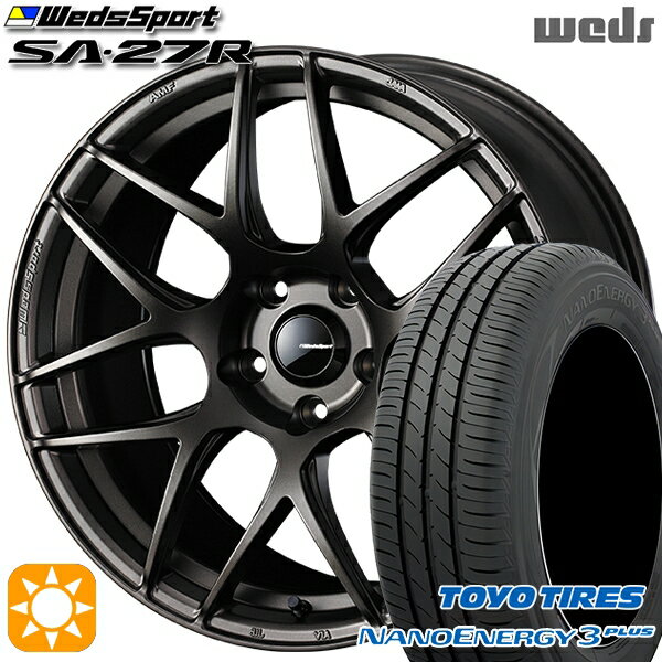 【取付対象】215/50R17 91V トーヨー ナノエナジー3プラス Weds ウェッズスポーツ SA27R EJ-BRONZE（EJプロンズ） 17インチ 7.0J 5H114.3 サマータイヤホイールセット