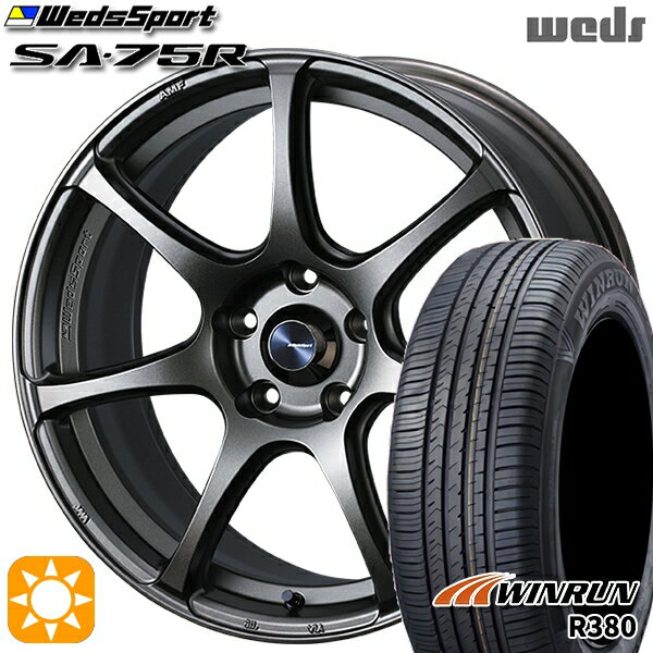 【取付対象】マツダ6 エクストレイル 225/60R18 104V XL ウィンラン R380 Weds ウェッズスポーツ SA75R EJ-ブロンズ 18インチ 8.0J 5H114.3 サマータイヤホイールセット