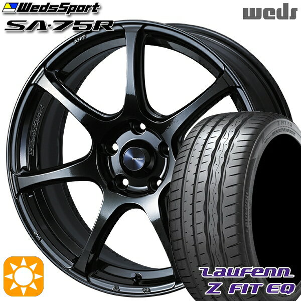 【取付対象】225/45R18 95Y XL ラウフェン Z FIT EQ LK03 Weds ウェッズスポーツ SA75R HBCII (ハイパーブラッククリアツー 18インチ 7.5J 5H114.3 サマータイヤホイールセット