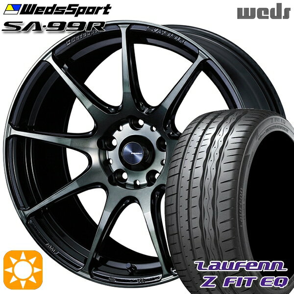 【取付対象】アクセラ アテンザ 215/45R18 93Y XL ラウフェン Z FIT EQ LK03 Weds ウェッズスポーツ SA99R WBC（ウォースブラッククリアー） 18インチ 7.5J 5H114.3 サマータイヤホイールセット