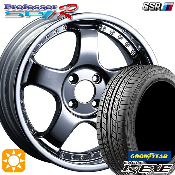 5/20ポイント5倍★195/45R16 84W XL グッドイヤー イーグル LSEXE SSR プロフェッサー SP1R シルバー 16インチ 6.0J 4H100 サマータイヤホイールセット