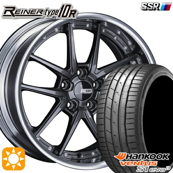 5/15ポイント5倍★215/35R19 85Y XL ハンコック veNtus S1 evo3 K127 SSR ライナー タイプ 10S プリズムダークガンメタ 19インチ 7.5J 5H114.3 サマータイヤホイールセット