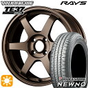 【2/18はP最大36.5倍】185/60R15 84H ブリヂストン ニューノ RAYS ボルクレーシング TE37 ソニック BR 15インチ 6.0J 4H100 サマータイヤホイールセット