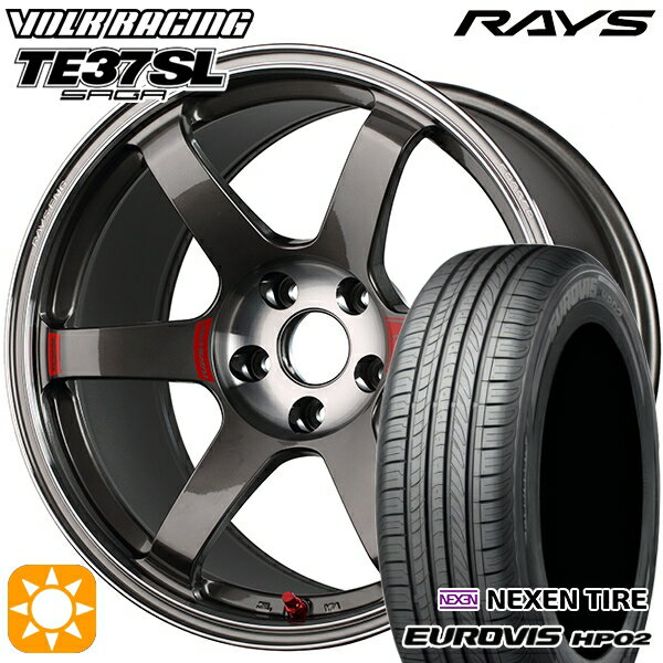 【取付対象】175/65R15 84H ネクセン ロードストーン ユーロビズ HP02 RAYS ボルクレーシング TE37 ソニック SL PG 15インチ 6.0J 4H100 サマータイヤホイールセット