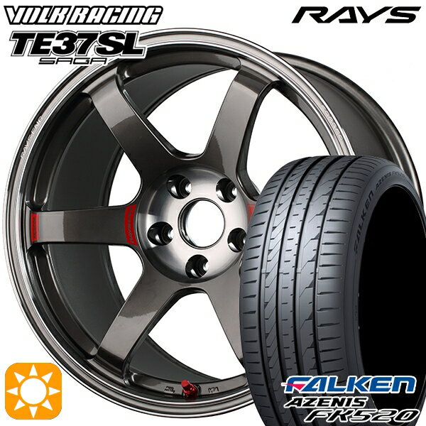 【取付対象】235/50R18 102W XL ファルケン アゼニス FK520 RAYS ボルクレーシング TE37 サーガSL PG 18インチ 8.5J 5H114.3 サマータイヤホイールセット