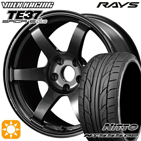 【取付対象】215/40R18 89W XL ニットー NT555 G2 RAYS ボルクレーシング TE37 サーガ S-プラス MM 18インチ 7.5J 5H114.3 サマータイヤホイールセット