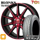 【取付対象】アイシス ノア/ヴォクシー 215/45R17 91W XL ブリヂストン ニューノ トレジャーワン ブロンクス TB001S レッドクリア 17インチ 7.0J 5H114.3 サマータイヤホイールセット