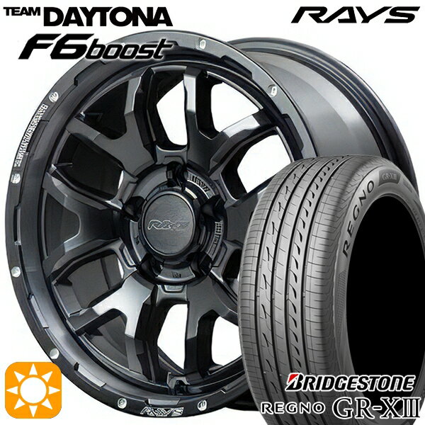 【取付対象】リーフ レヴォーグ 215/50R17 95V XL ブリヂストン レグノ GR-X3 RAYS レイズ チームデイトナ F6 Boost N1 17インチ 7.0J 5H114.3 サマータイヤホイールセット