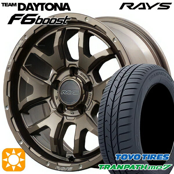 【取付対象】215/60R17 96H トーヨー トランパス mp7 RAYS レイズ チームデイトナ F6 Boost Z5 17インチ 7.0J 5H114.3 サマータイヤホイールセット