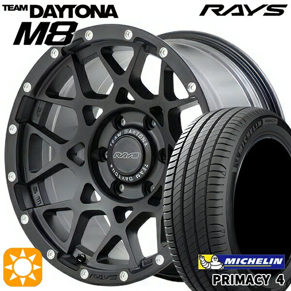 【取付対象】195/60R16 93V XL ミシュラン プライマシー4 レイズ チームデイトナ M8 N2 16インチ 7.0J 5H114.3 サマータイヤホイールセット
