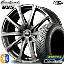 205/65R15 94H グッドイヤー ベクター フォーシーズンズ MID ユーロスピード V25 15インチ 6.0J 5H114.3 メタリックグレー オールシーズンタイヤホイールセット