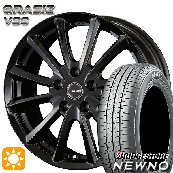 【取付対象】215/45R17 91W XL ブリヂストン ニューノ コーセイ クレイシズ VS6 グロッシーブラック 17インチ 7.0J 5H114.3 サマータイヤホイールセット