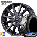 165/50R15 73H グッドイヤー ベクター フォーシーズンズ コーセイ クレイシズ VS6 ガンメタリック 15インチ 4.5J 4H100 オールシーズンタイヤホイールセット