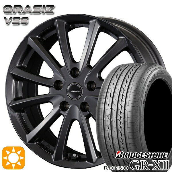 【取付対象】205/65R15 94H ブリヂストン レグノ GRX2 コーセイ クレイシズ VS6 ガンメタリック 15インチ 6.0J 5H114.3 サマータイヤホイールセット