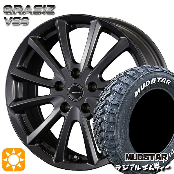【取付対象】215/60R16 99T XL マッドスター ラジアル M/T ホワイトレター コーセイ クレイシズ VS6 ガンメタリック 16インチ 6.5J 5H114.3 サマータイヤホイールセット