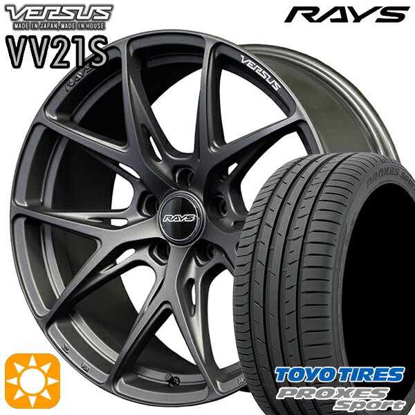 【取付対象】225/35R19 (88Y) トーヨー プロクセススポーツ RAYS ベルサス VV21S APJ 19インチ 8.0J 5H114.3 サマータイヤホイールセット