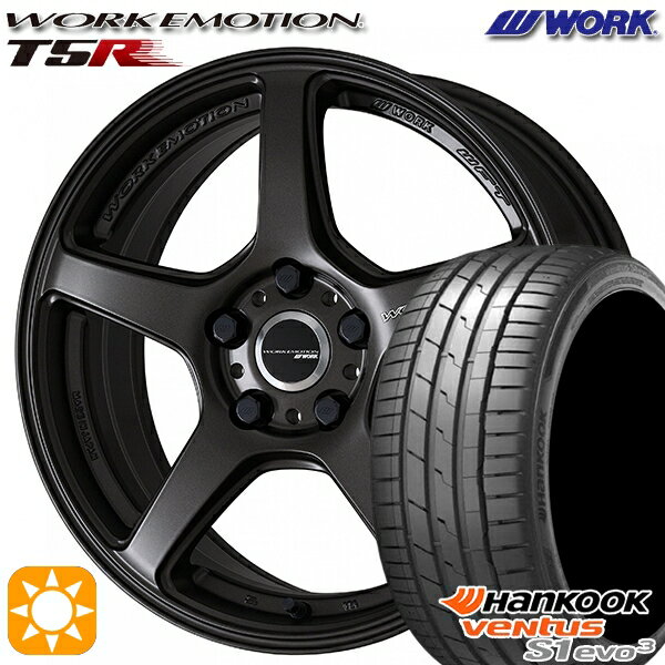 【取付対象】215/40R18 89Y XL ハンコック veNtus S1 evo3 K127 WORK エモーション T5R マットグラファイト 18インチ 7.5J 5H114.3 サマータイヤホイールセット